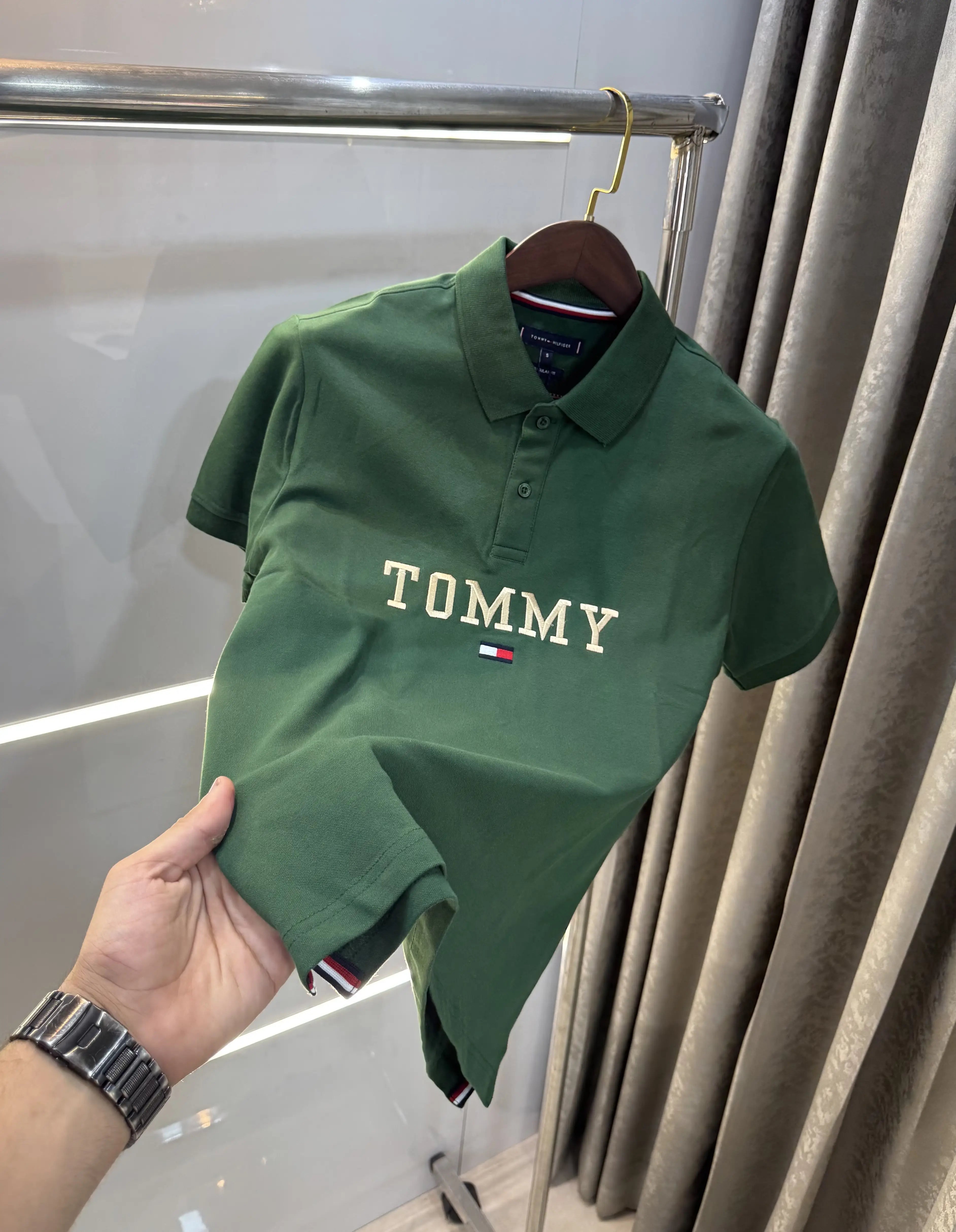 Tommy Hilfiger Green Premium Polo T-shirt Secondary image