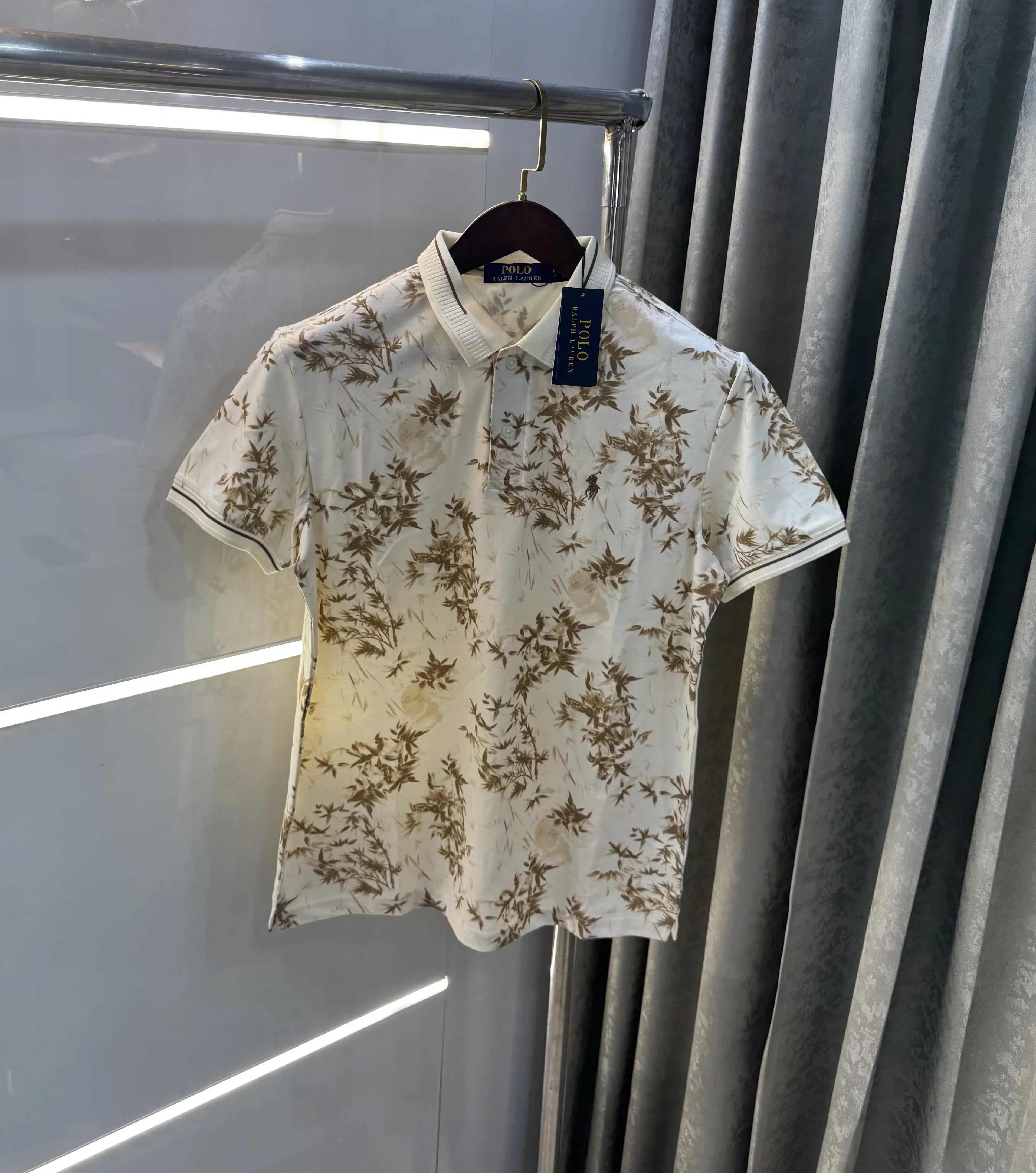 Ralph Lauren Beige Floral Imported Polo T-shirt Secondary image