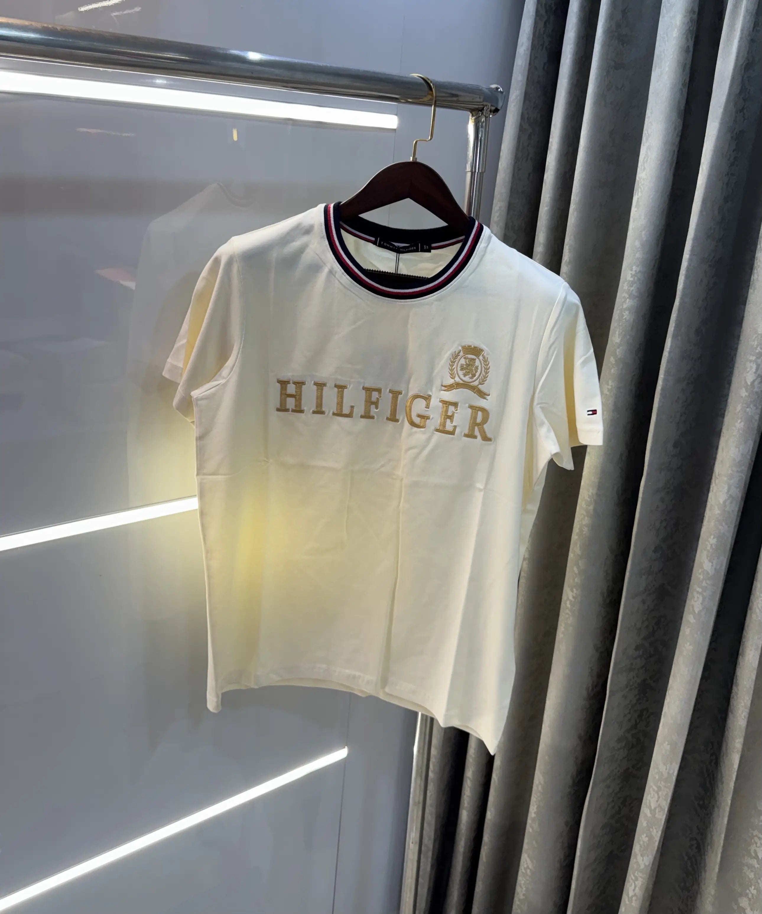 Tommy Hilfiger Cream Premium Classic T-Shirt Main image