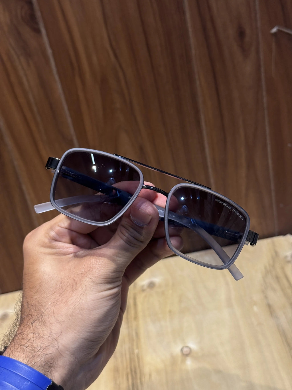 Porsche Silver Black Premium Shades 0943