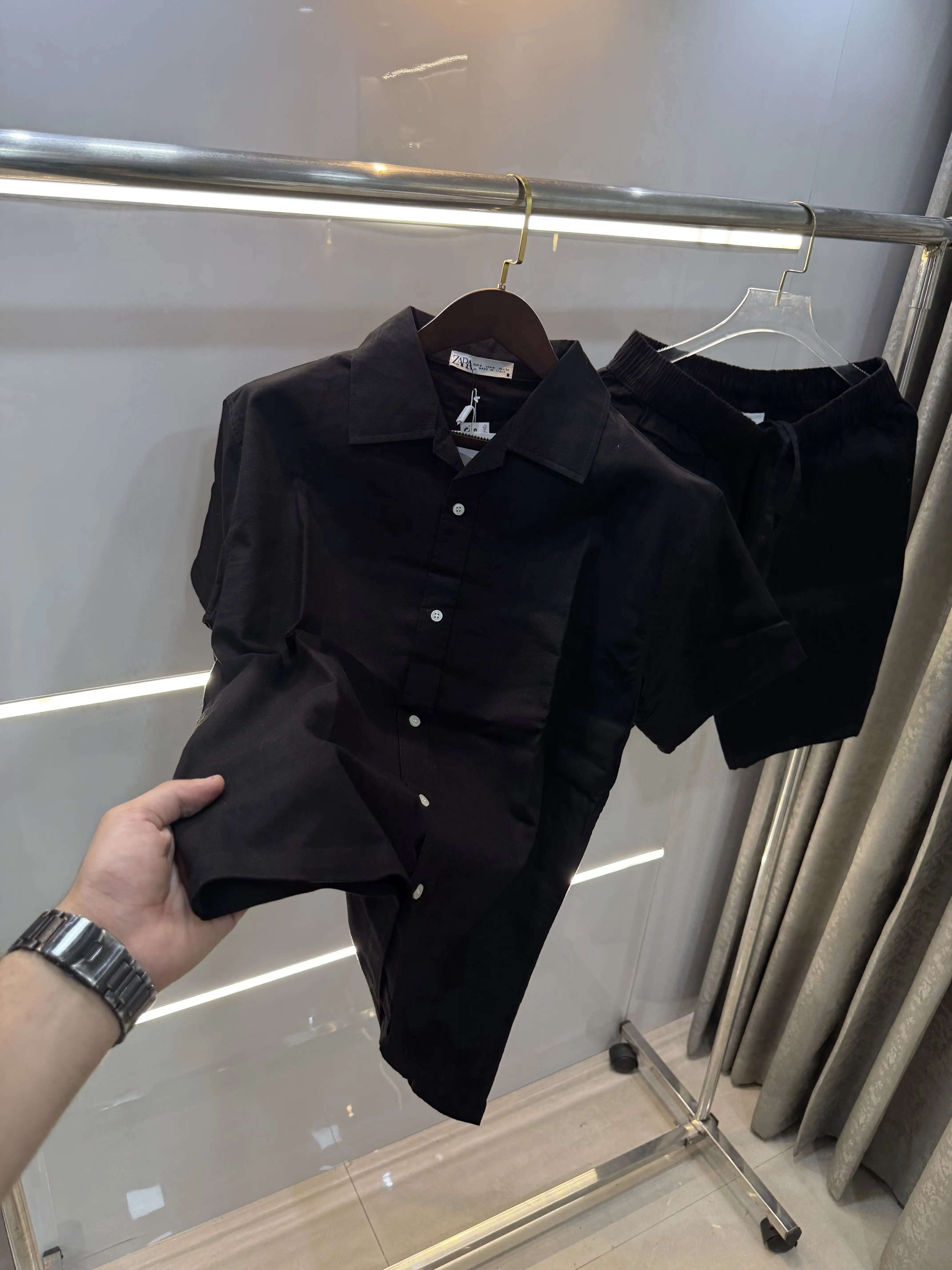 Zara Black Logo Work Premium Cord Set Main image