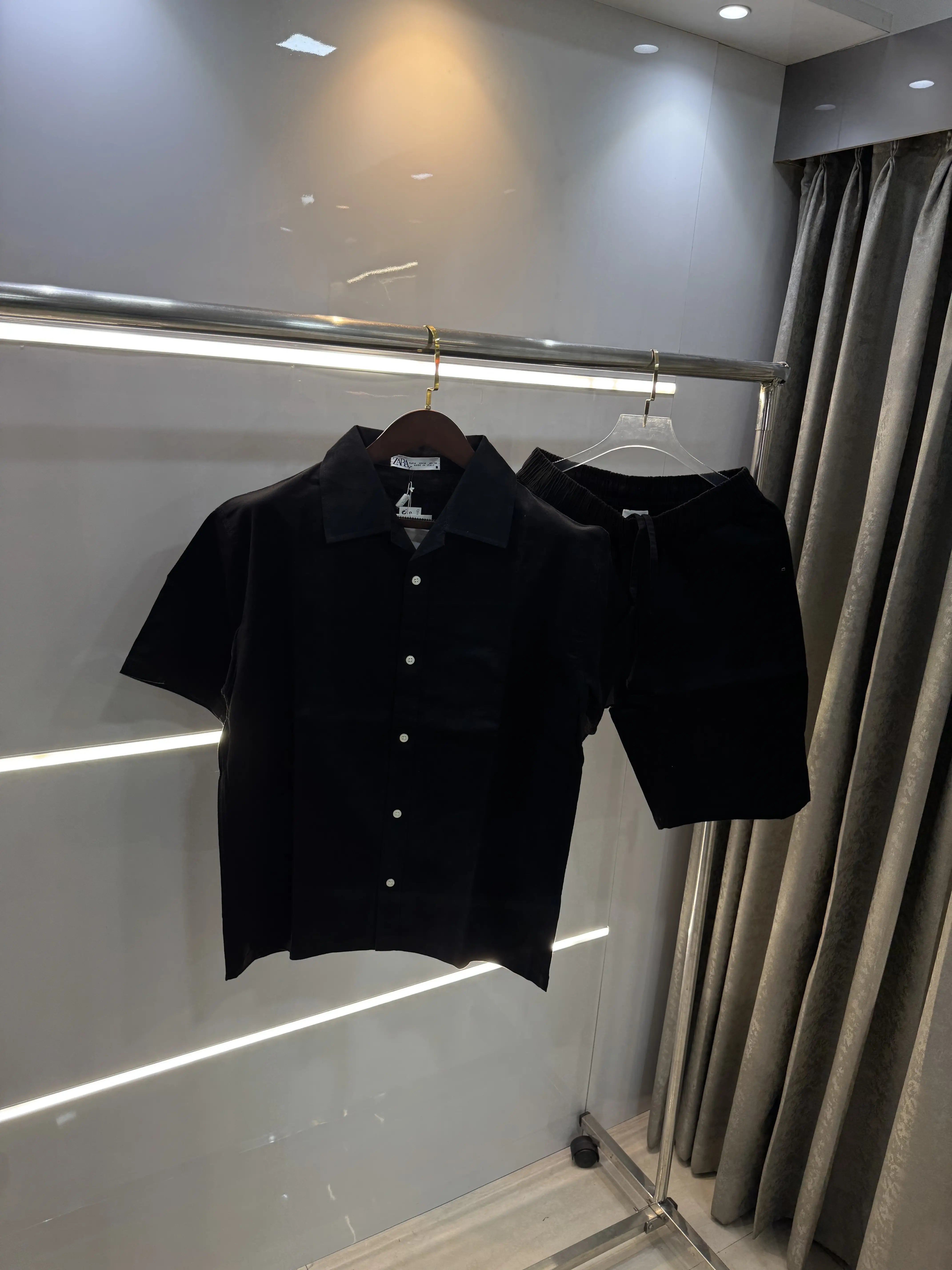 Zara Black Logo Work Premium Cord Set Secondary image