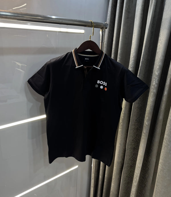 Hugo  Boss Black Premium Polo T-shirt With Box Packing