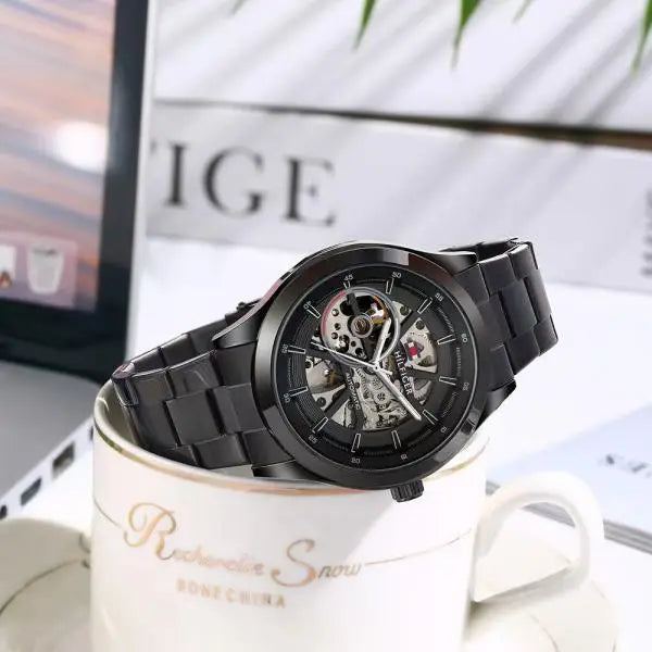 TOMMY HILFIGER AUTOMATIC ALL BLACK METAL Main image