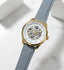 TOMMY HILFIGER AUTOMATIC GOLD GREY SILICON