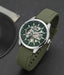 TOMMY HILFIGER AUTOMATIC SILVER GREEN OLIVE