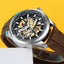 TOMMY HILFIGER AUTOMATIC SILVER BROWN SILICON