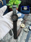 TOMMY HILFIGER AUTOMATIC ALL BLACK LEATHER