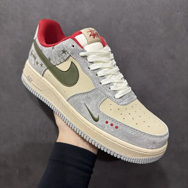 Nike Air Force 1 Low STUSSY X GREY RED