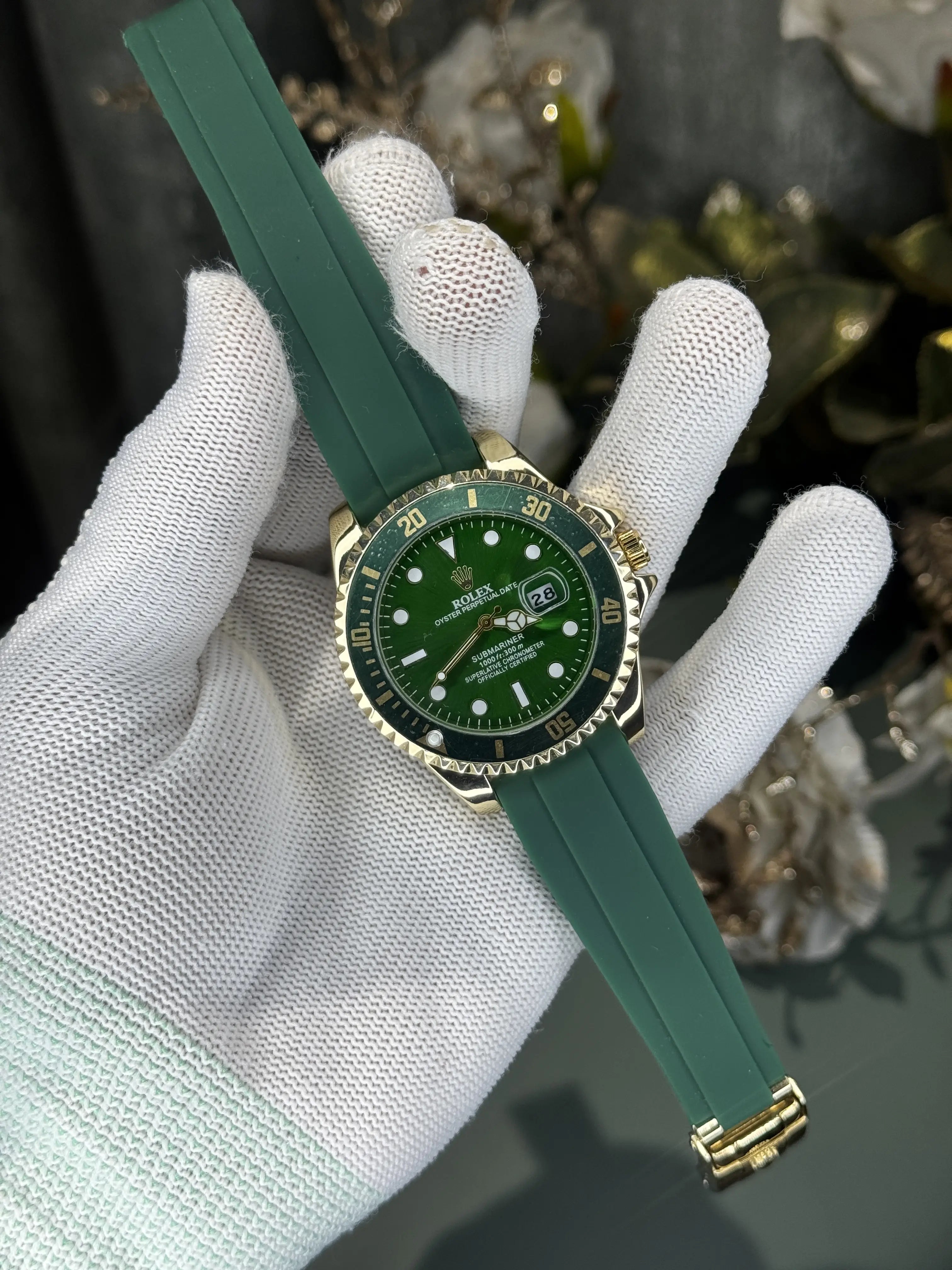 Role x Submariner Green Premium Quartz Watch