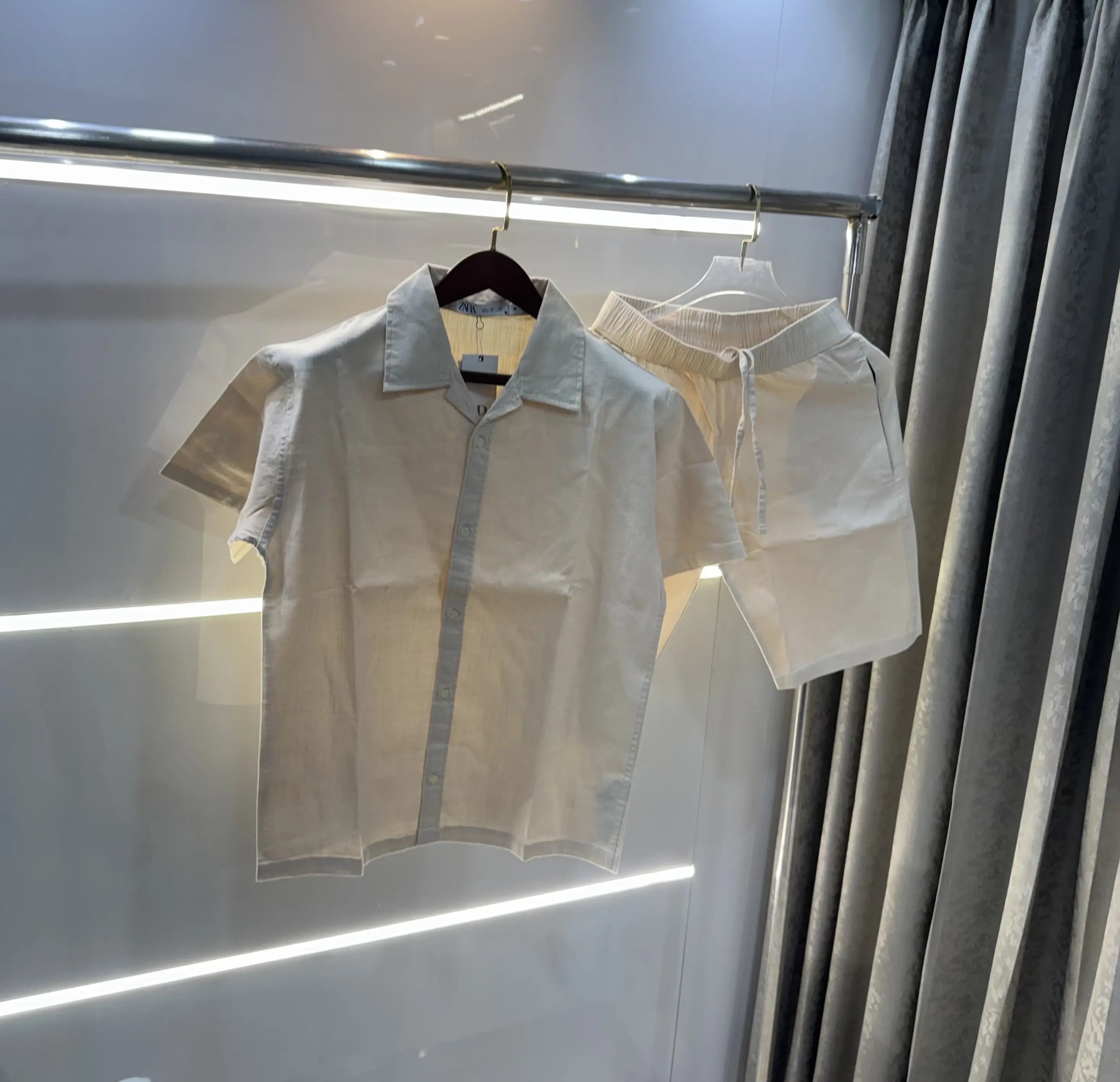 Zara Cream Premium Cord Set Secondary image