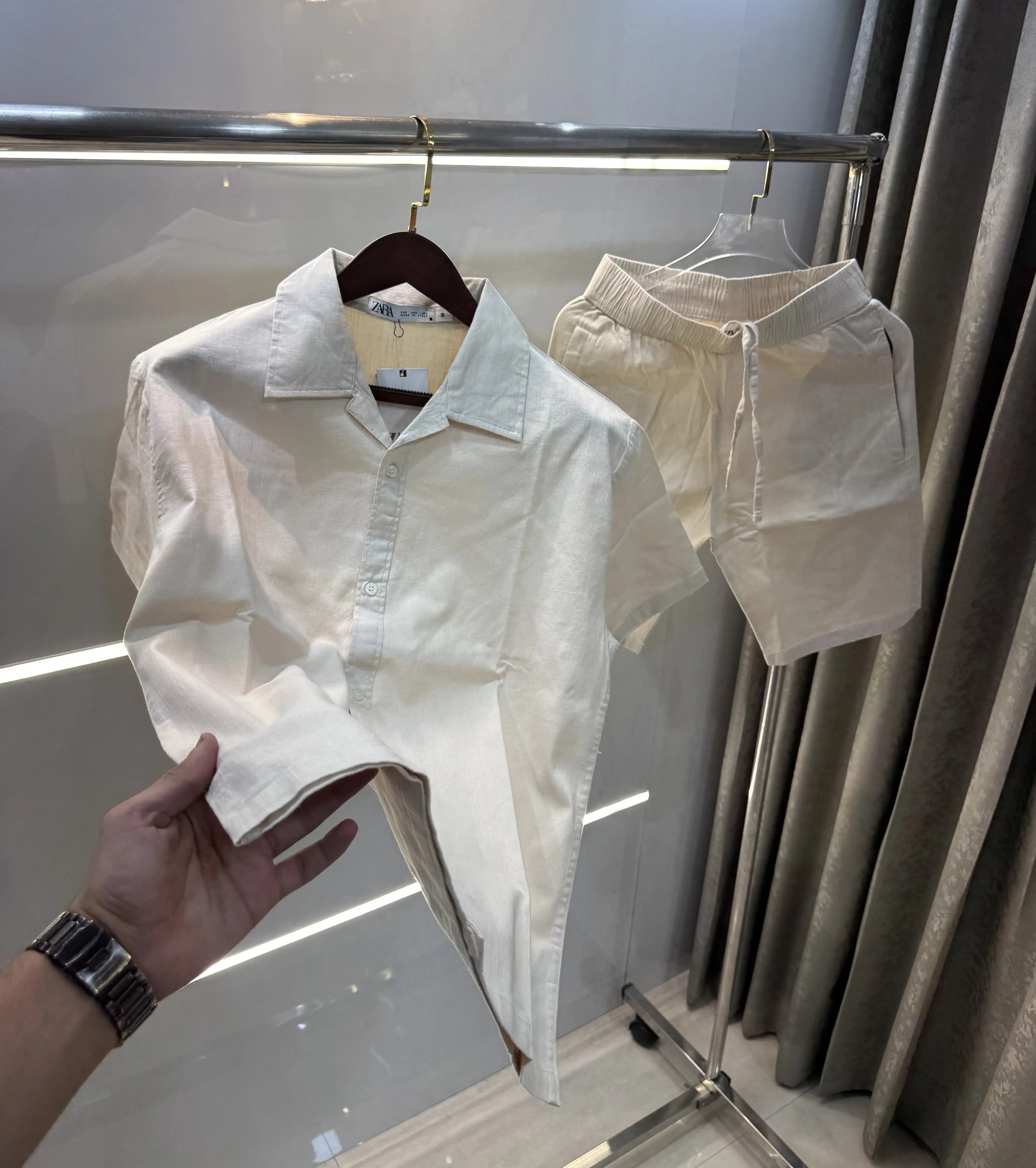 Zara Cream Premium Cord Set Main image
