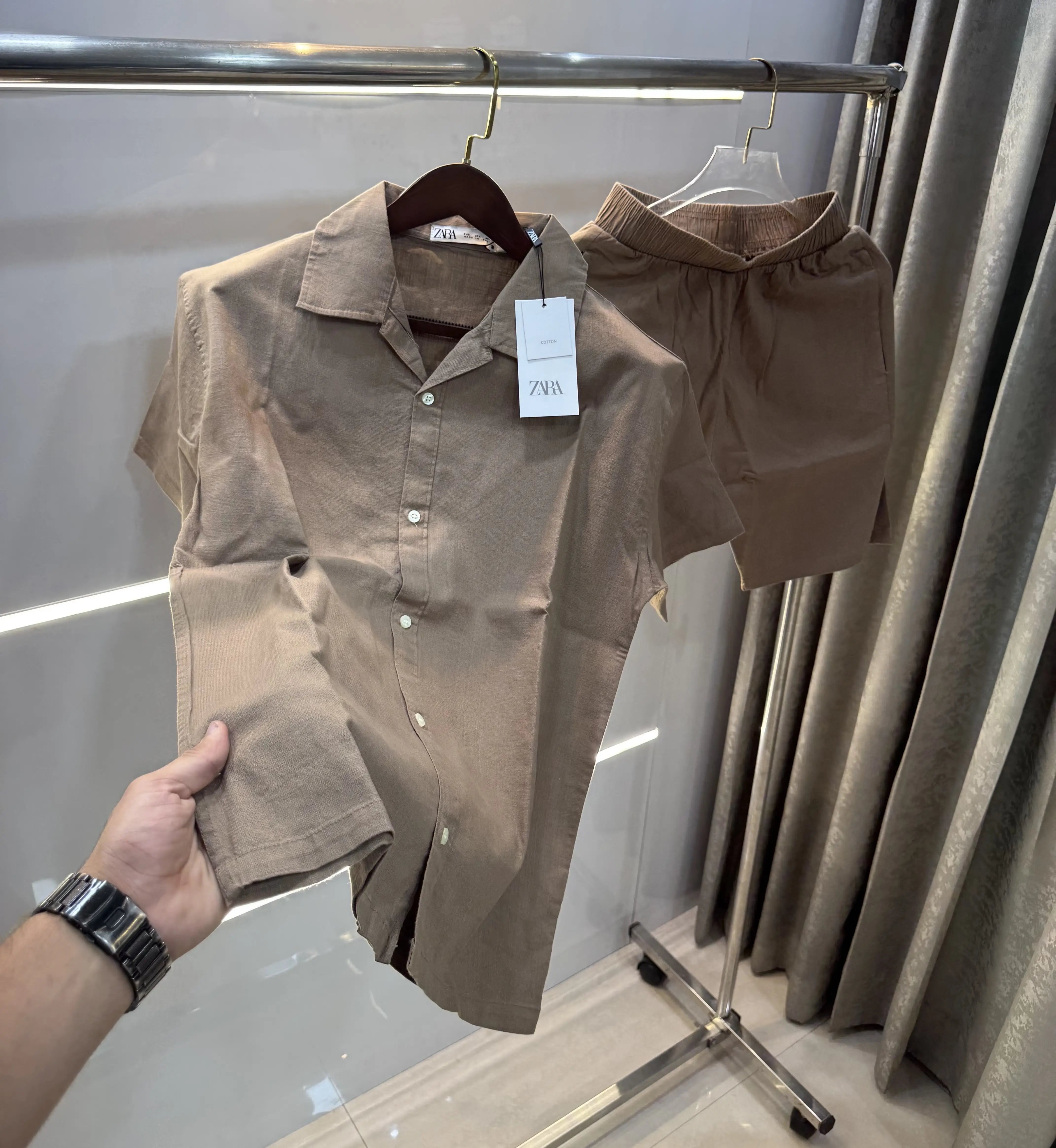 Zara Brown Premium Cord Set Secondary image