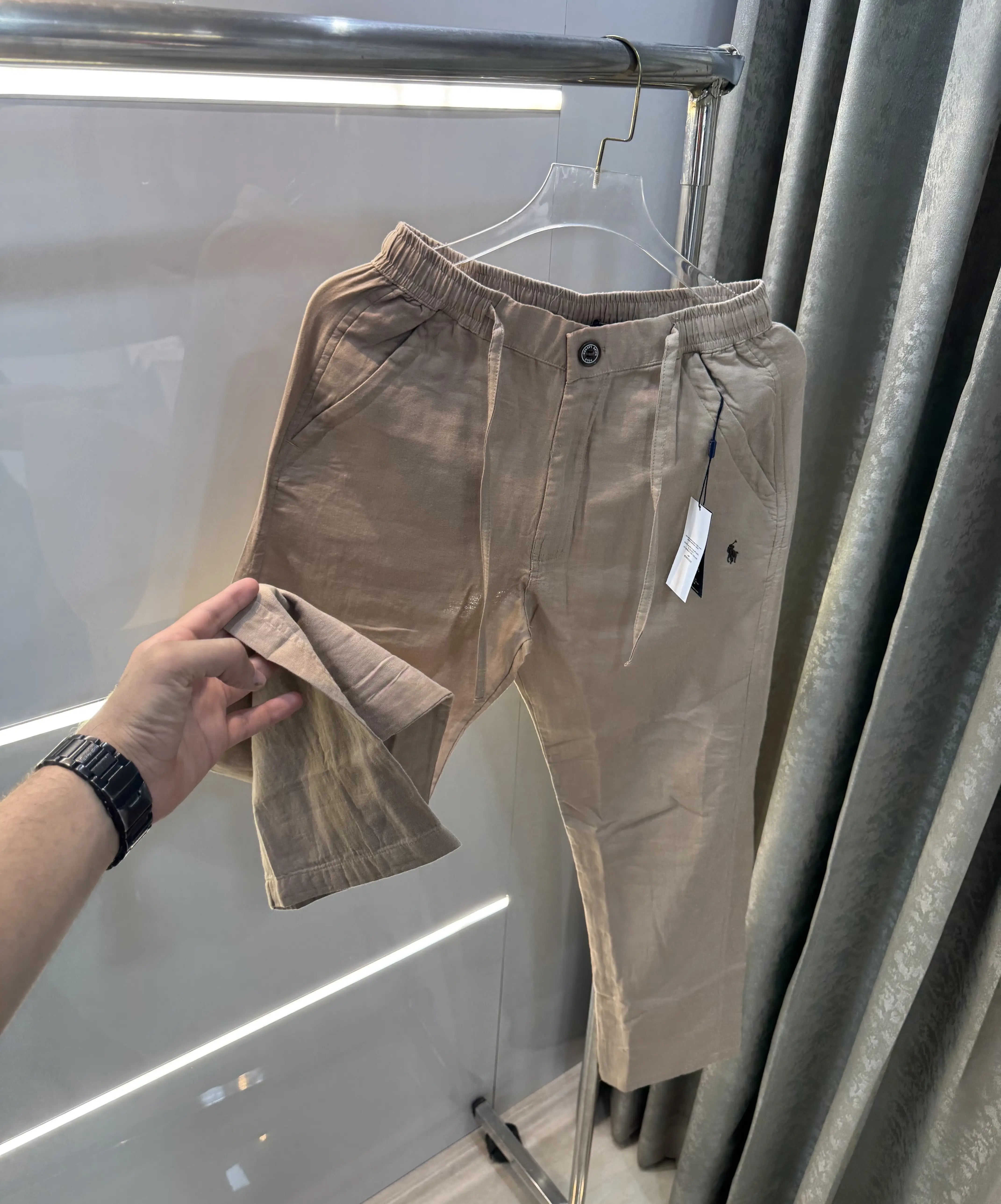 Ralph Lauren Beige Premium Linen Trouser Main image