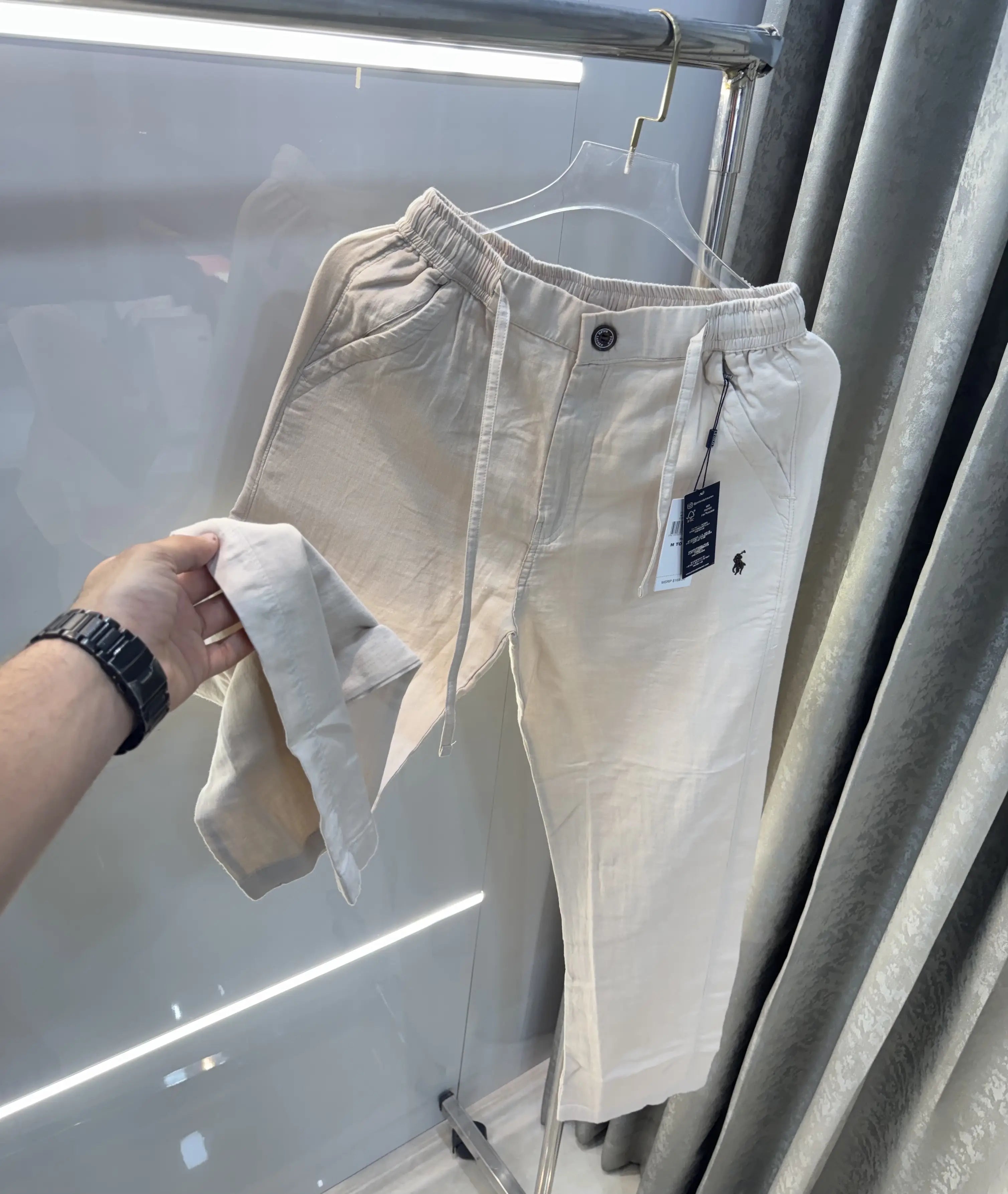Ralph Lauren Cream Premium Linen Trouser Secondary image