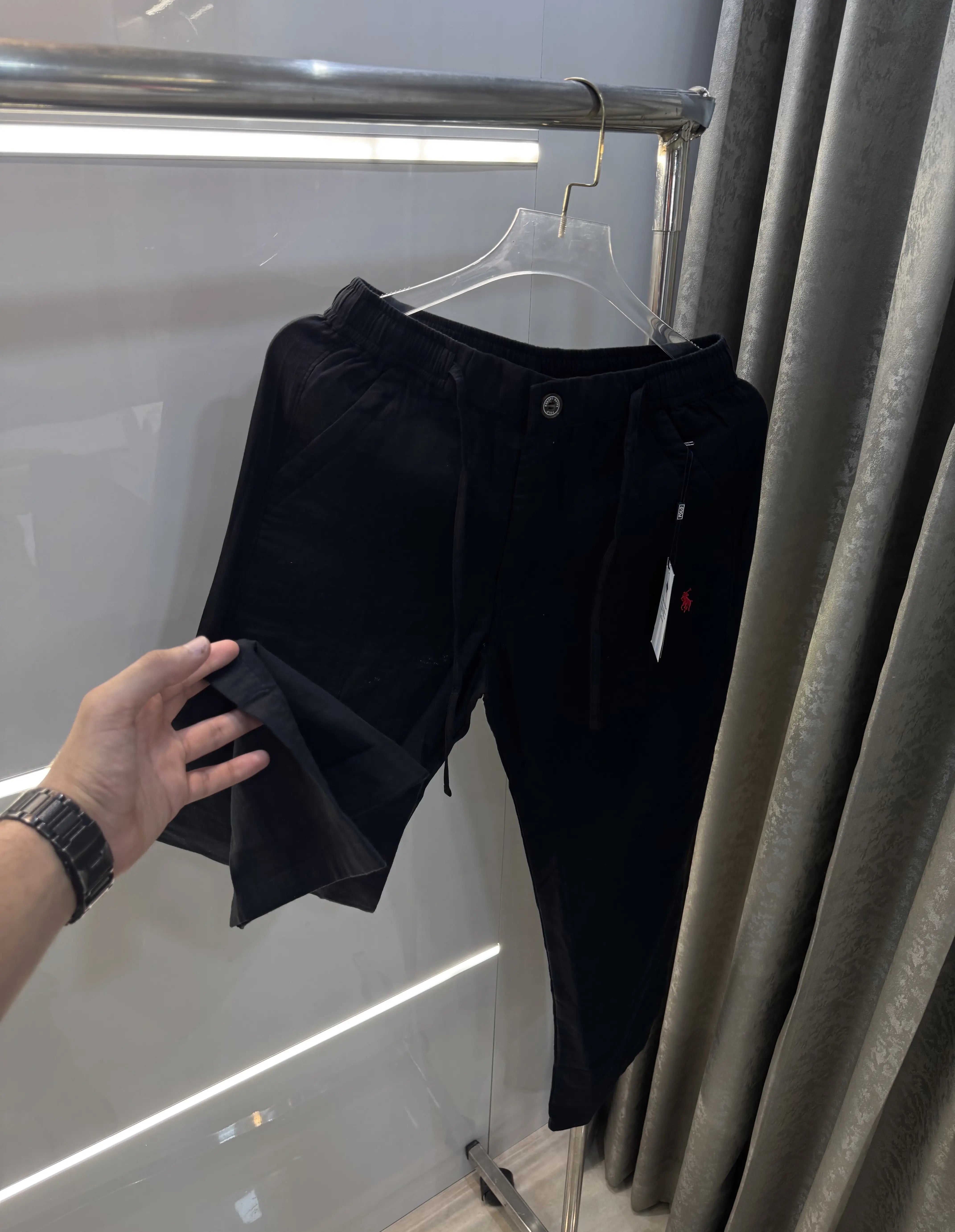 Ralph Lauren Black Premium Linen Trouser Main image