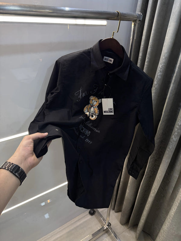 Moschino Black Logo Work Premium Shirt