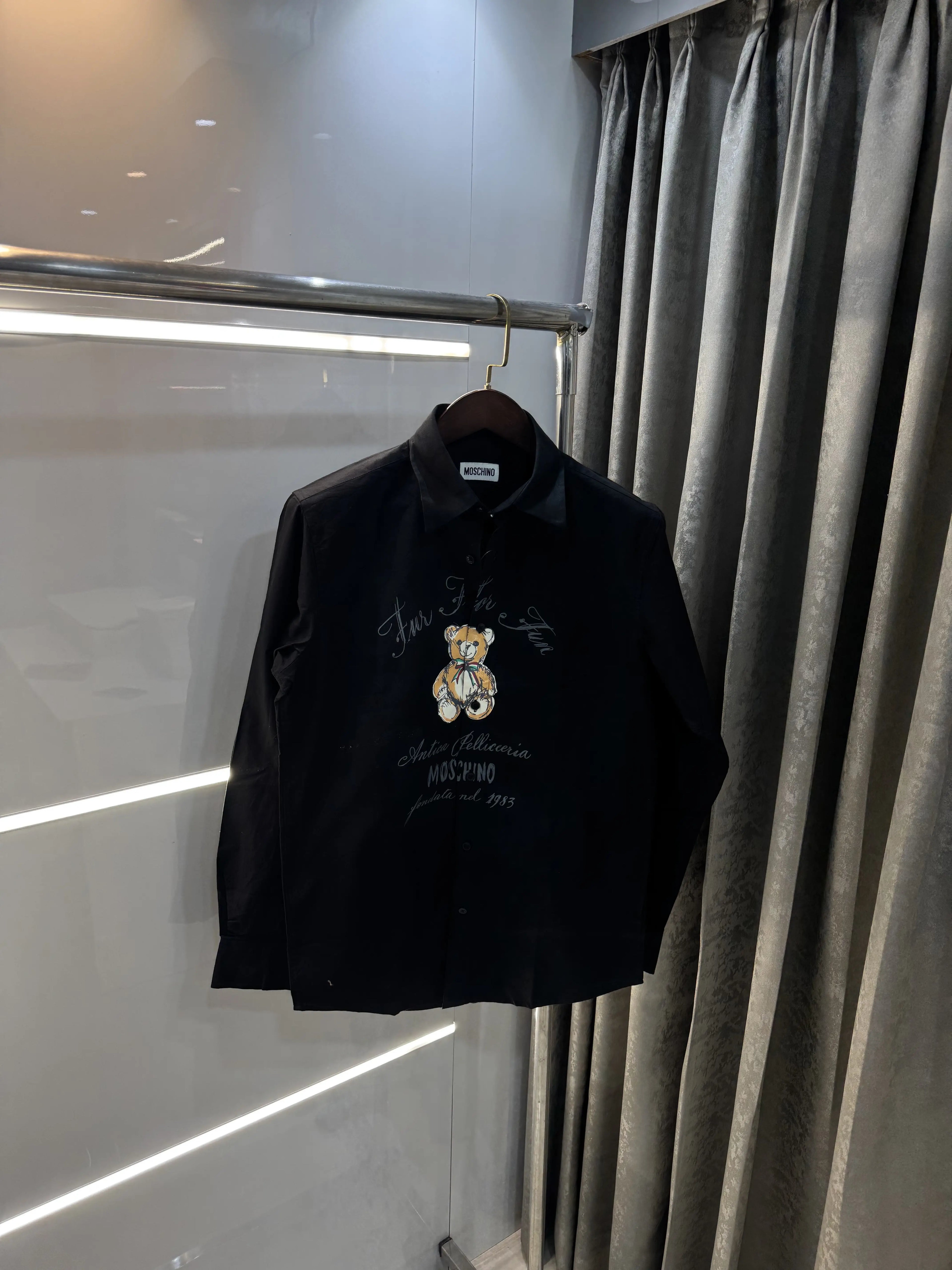 Moschino Black Logo Work Premium Shirt