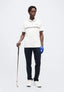 Calvin Klein Cream Logo Work Premium Polo T-Shirt