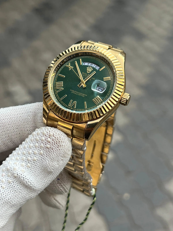 Rolex Day Date Gold Green