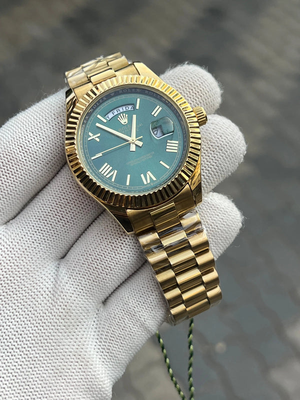 Rolex Day Date Gold Green