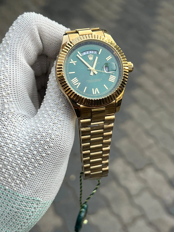 Rolex Day Date Gold Green