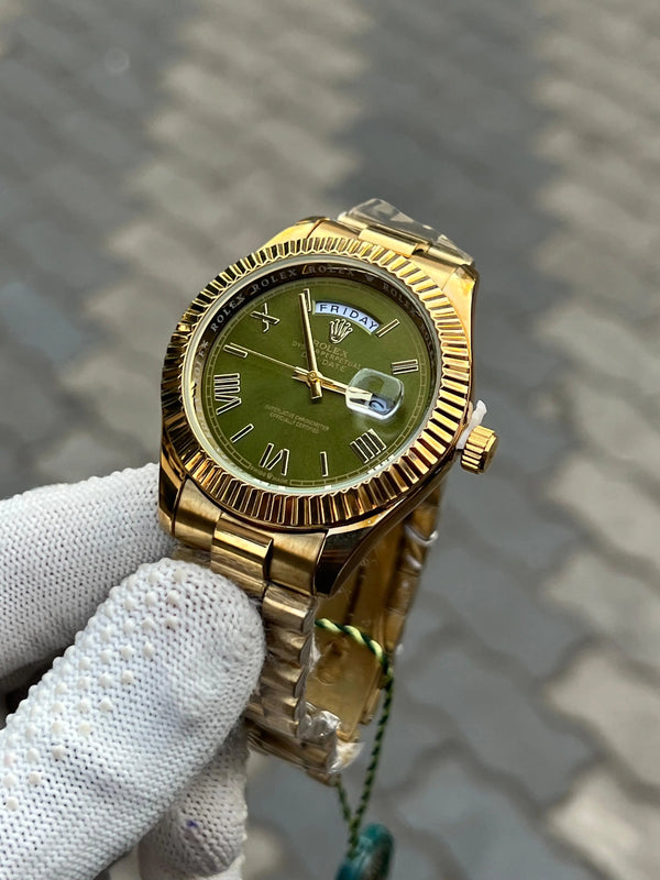 Rolex Day Date Gold Green