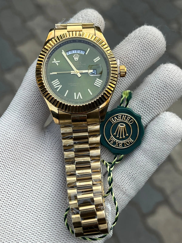 Rolex Day Date Gold Green