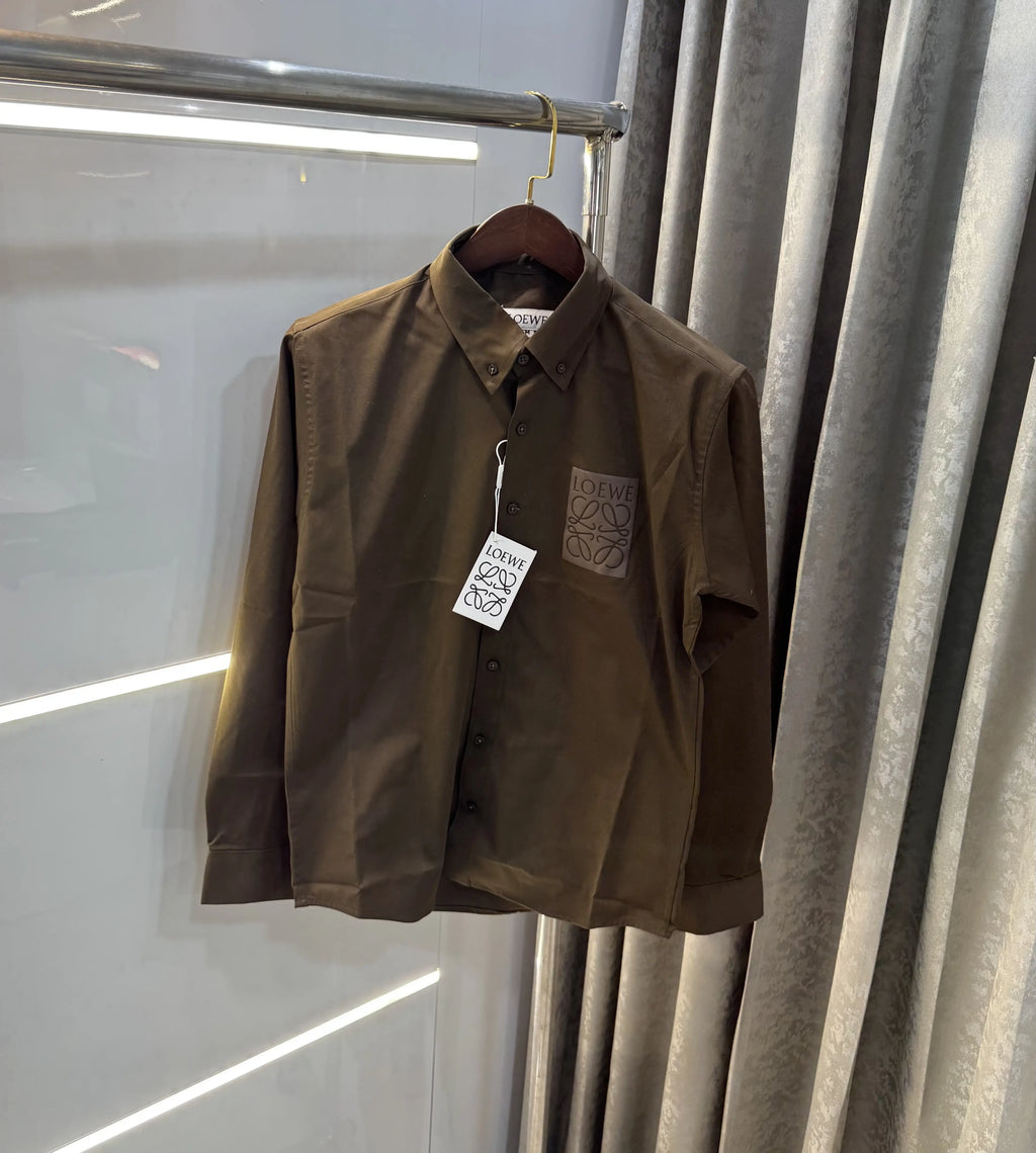 Loewe Brown Logo Work Premium Shirt