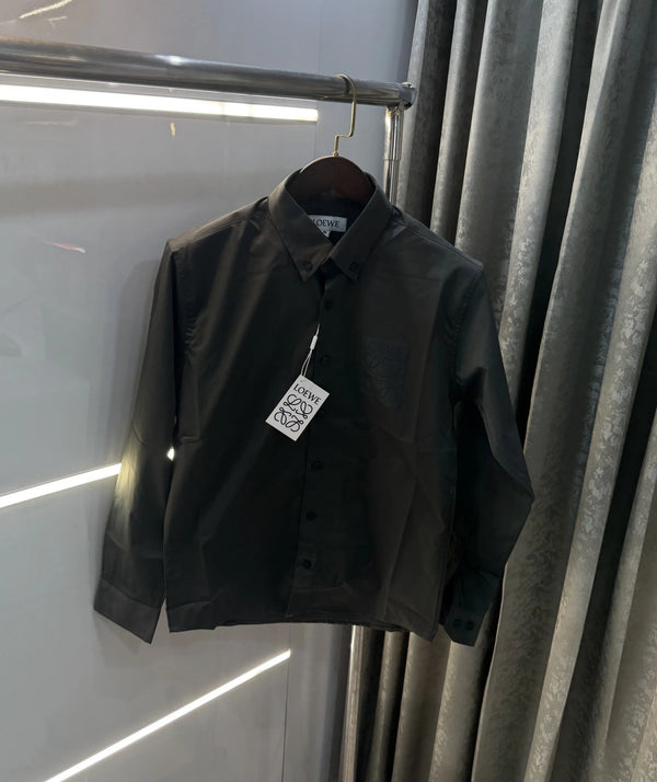 Loewe Dark Grey Logo Work Premium Shirt