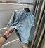 Loewe Sky Blue Logo Work Premium Shirt