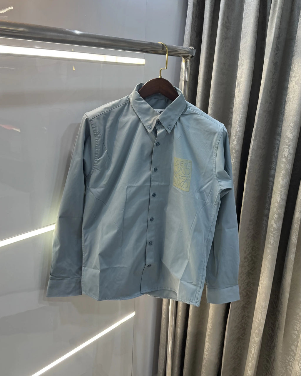 Loewe Sky Blue Logo Work Premium Shirt