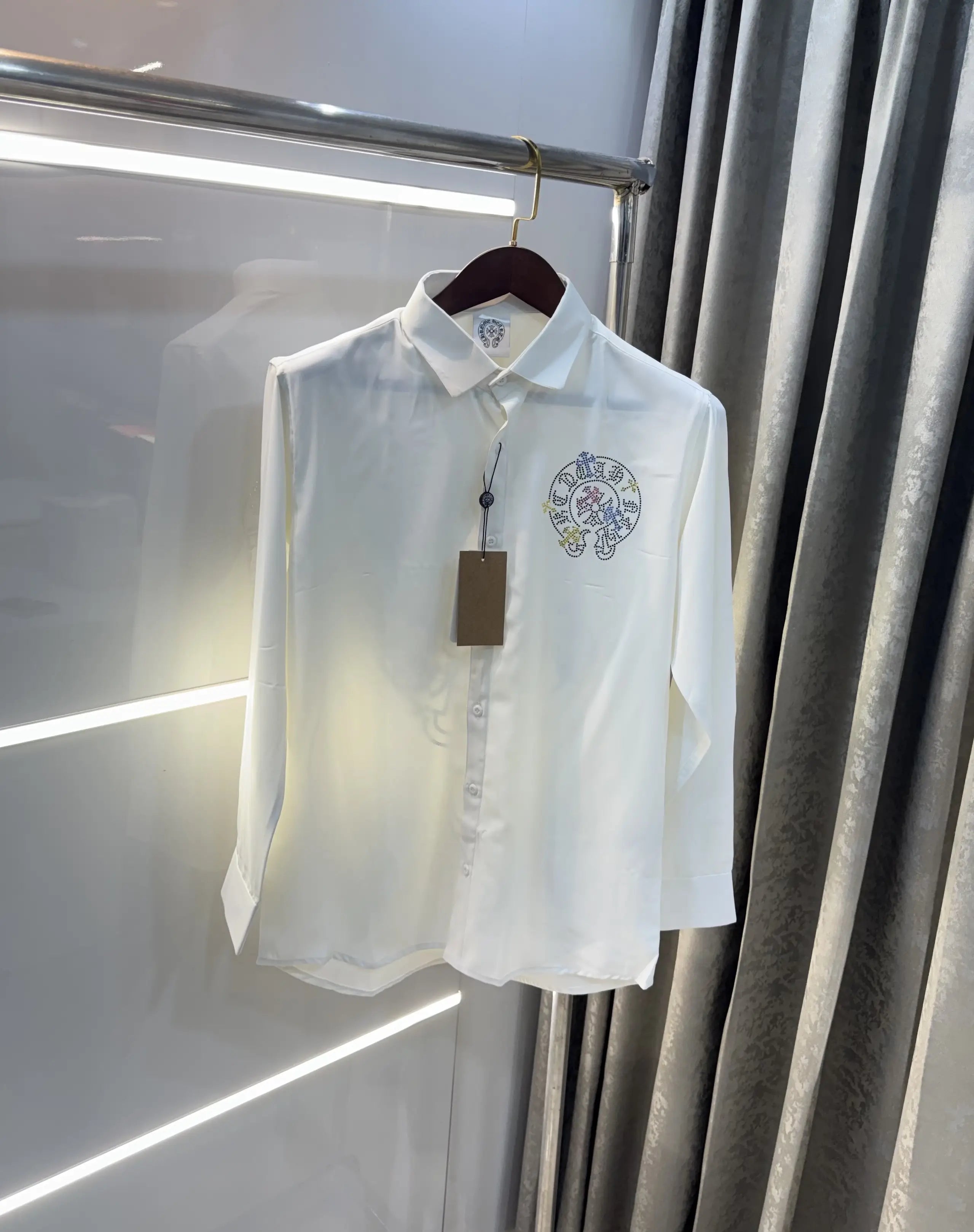 Chrome Hearts White Logo Work Imported Shirt