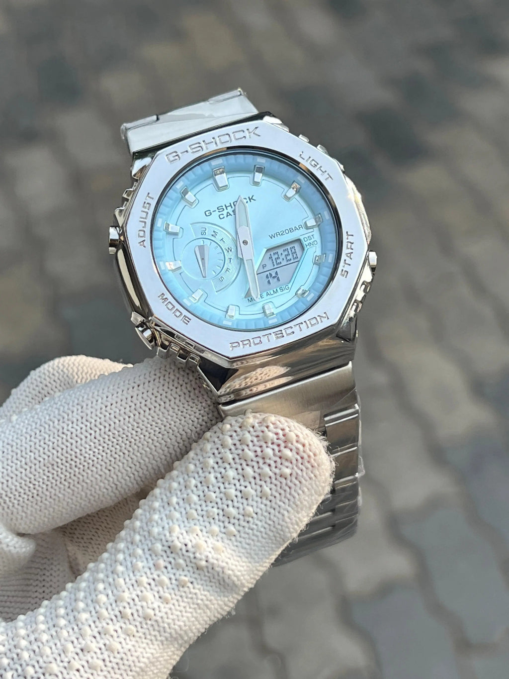 Casio G Shock Gm 2100 Tiffany Blue Chain