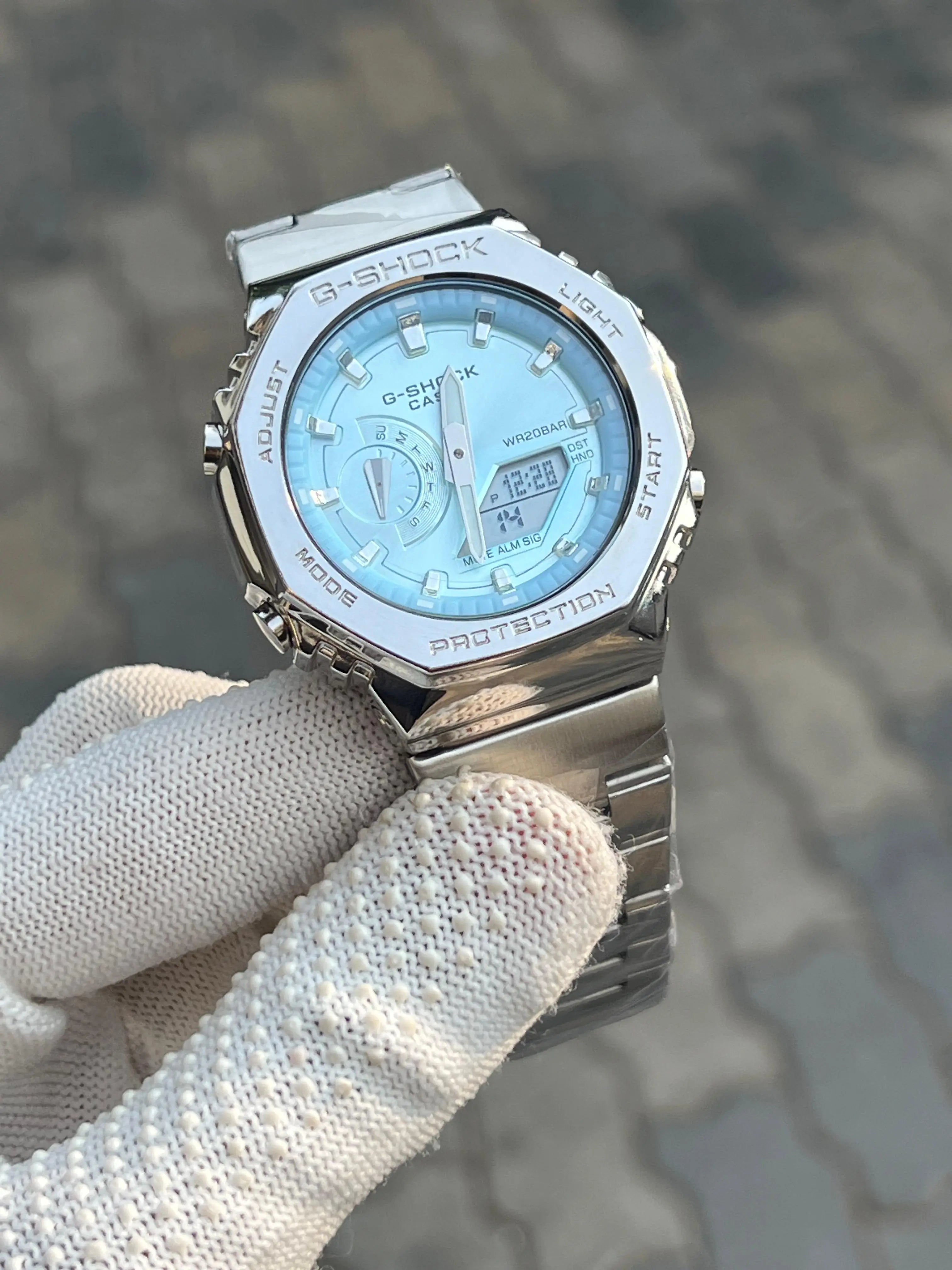 Casio G Shock Gm 2100 Tiffany Blue Chain