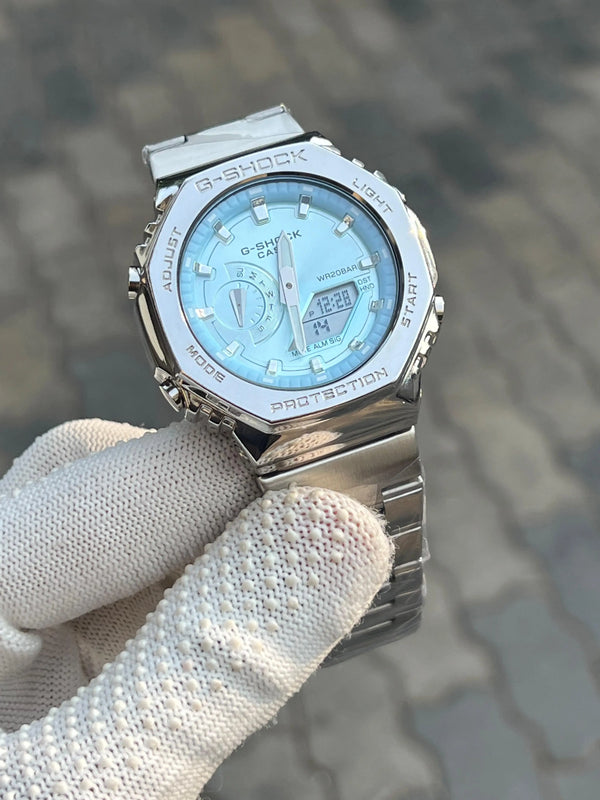 Casio G Shock Gm 2100 Tiffany Blue Chain