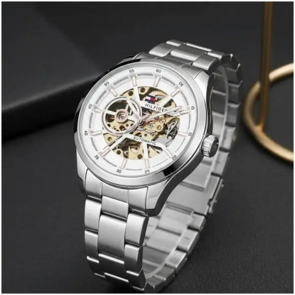 TOMMY HILFIGER AUTOMATIC SILVER WHITE Secondary image