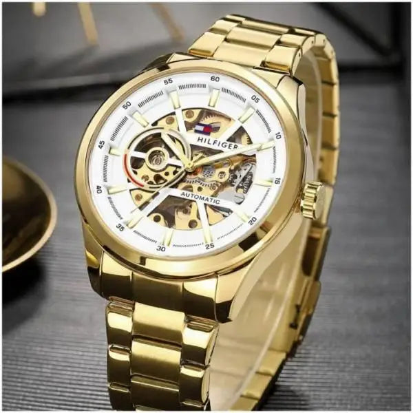 TOMMY HILFIGER AUTOMATIC GOLDEN WHITE Main image