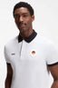Hug o Bos s White Logo Work Premium Polo T-shirt