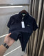 Lacost e Navy Blue Logo Work Premium Polo T-Shirt