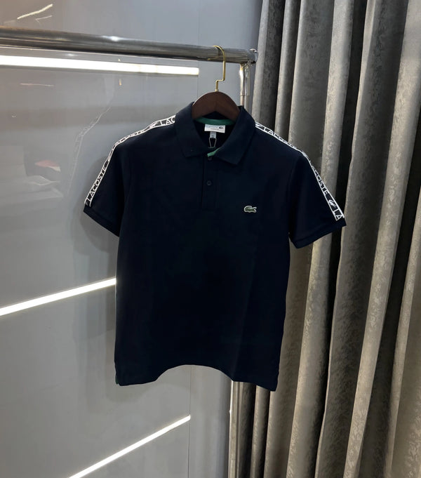 Lacost e Navy Blue Logo Work Premium Polo T-Shirt