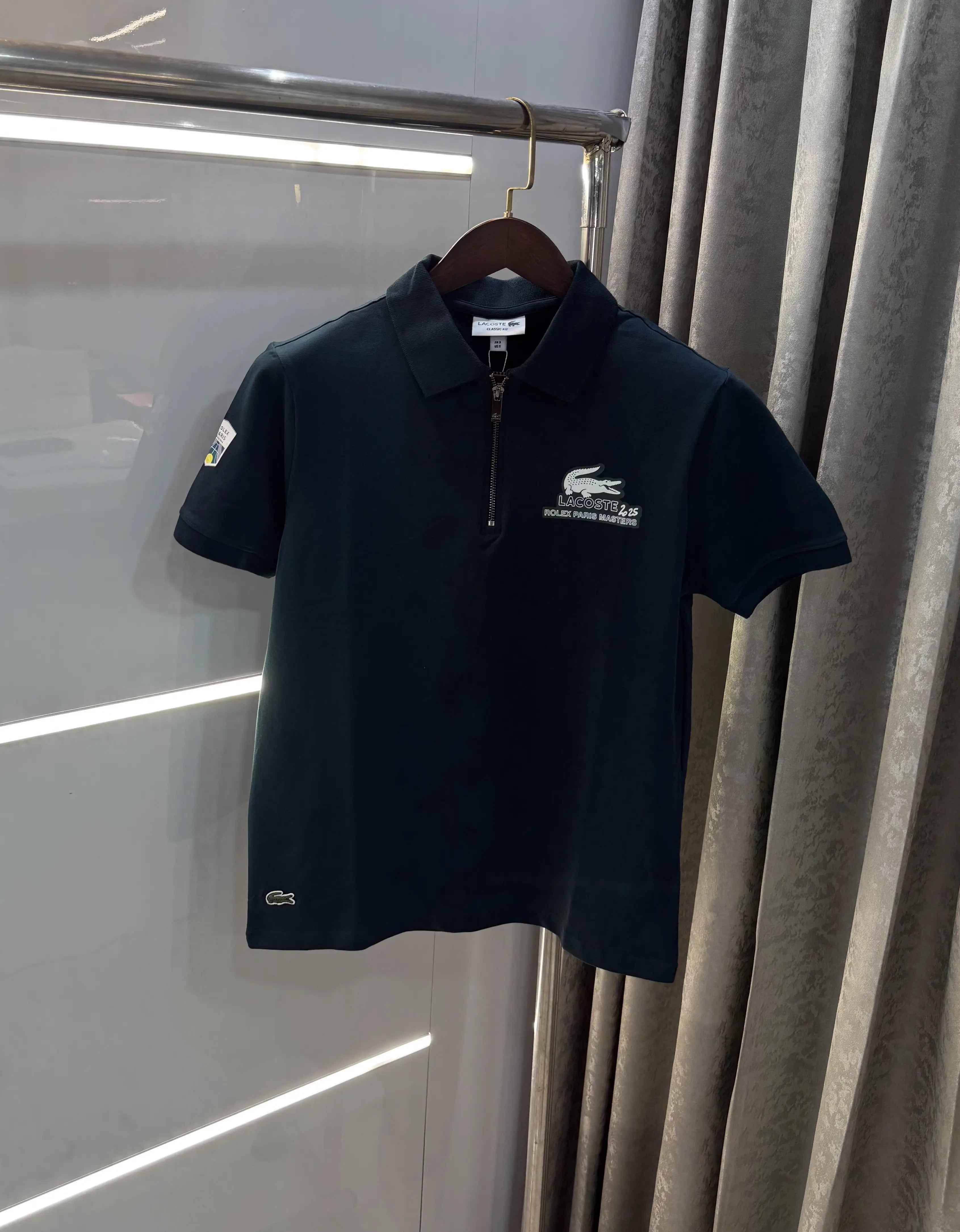 Lacost e Bottle Green Logo Work Premium Polo T-Shirt