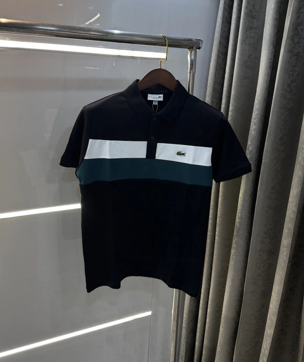 Lacost e Black Logo Work Premium Polo T-Shirt