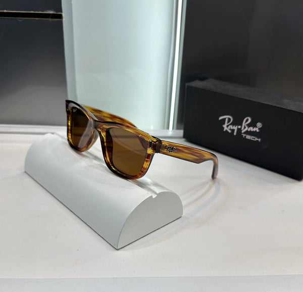 RayBan Orange Texture Brown Premium Shades 502