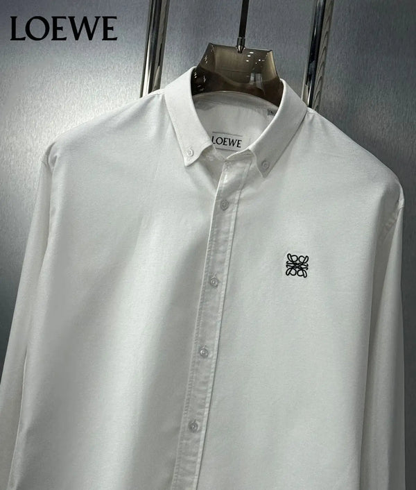 Loewe White Embroidery Logo Shirt With Premium Box Packing