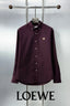 Loewe Wine Embroidery Logo Shirt With Premium Box Packing