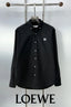 Loewe Black Embroidery Logo Shirt With Premium Box Packing