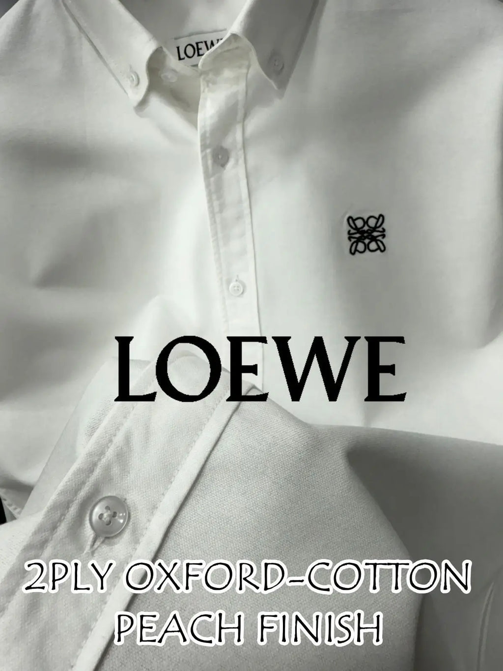 Loewe Black Embroidery Logo Shirt With Premium Box Packing
