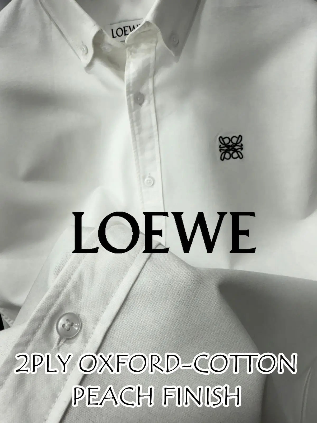 Loewe Black Embroidery Logo Shirt With Premium Box Packing