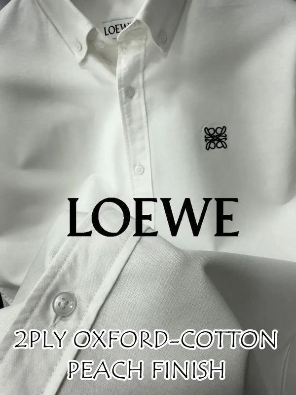 Loewe Black Embroidery Logo Shirt With Premium Box Packing
